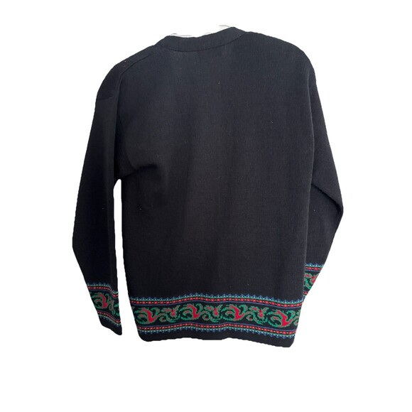 Pendleton Women’s Sweater Black Medium Cardigan Portland,OR 100% Virgin Wool USA - Picture 5 of 12